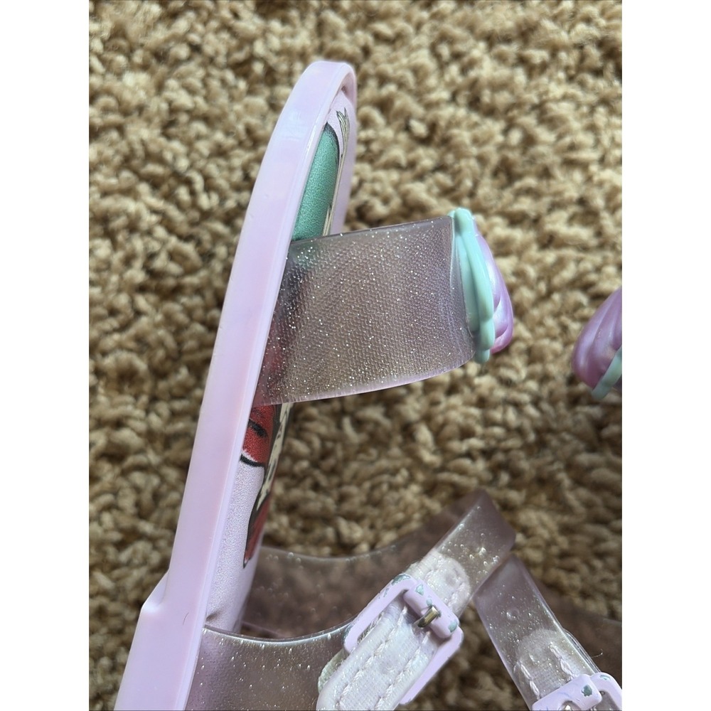 Mini Melissa Disney Mar Sandal Princess Ariel Little Mermaid Sandals Shoes 8 - Picture 10 of 16